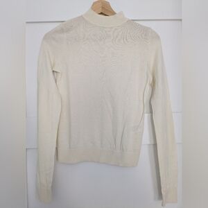 Aritzia Sunday Best Cream Crew Neck Sweater